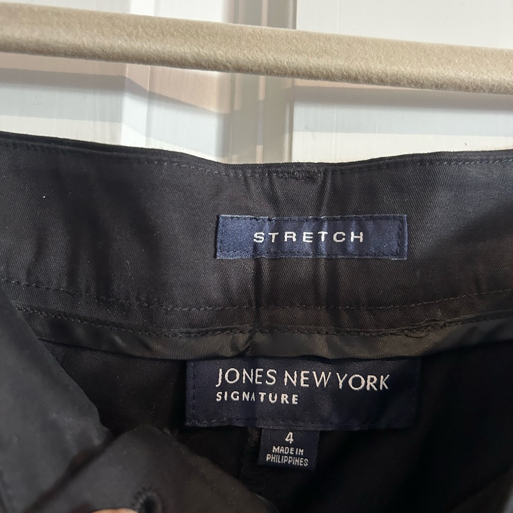 Jones New York Signature Black Stretch Trousers - Picture 2 of 4